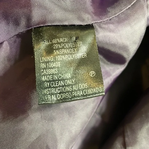 Tahari size 14 skirt and jacket in eggplant purple - Picture 5 of 9